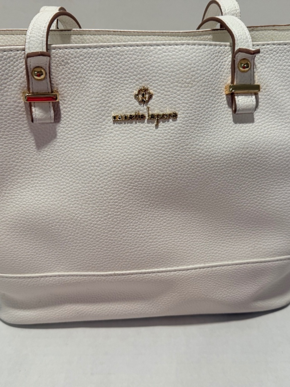Nanette Lepore Cream purse/tote with small flower coin purse